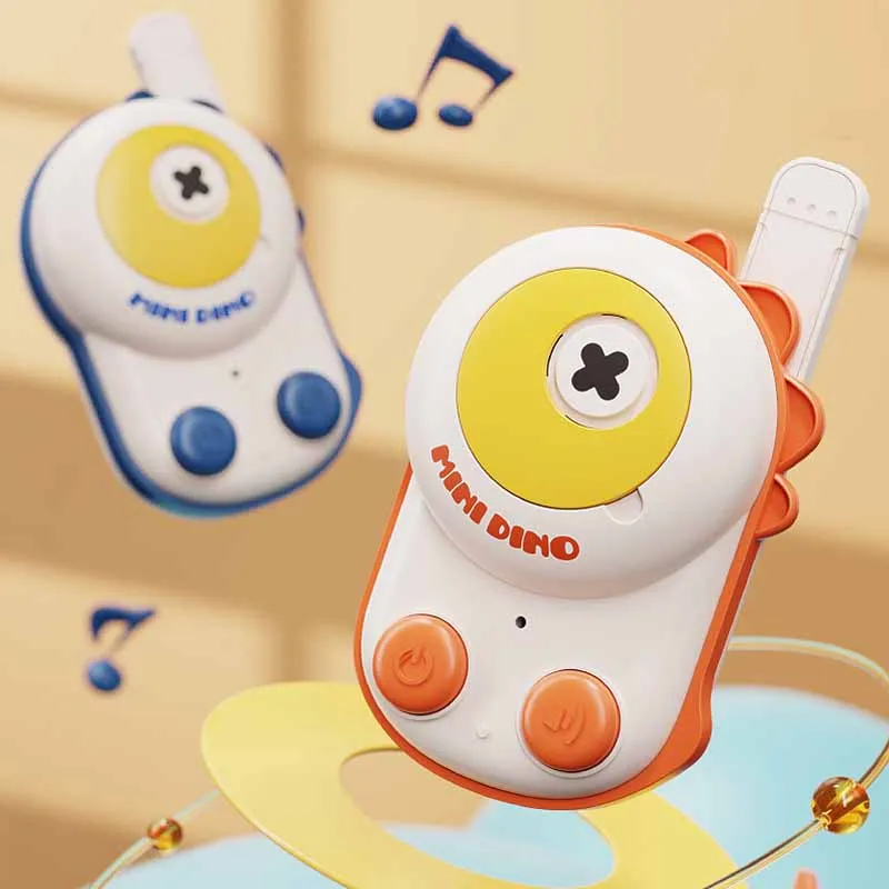 Walkie Talkie de dinosaurio de dibujos animados, juguete creativo, inalámbrico, para exteriores, interacción entre padres e hijos, para interiores y exteriores, llamada remota inalámbrica