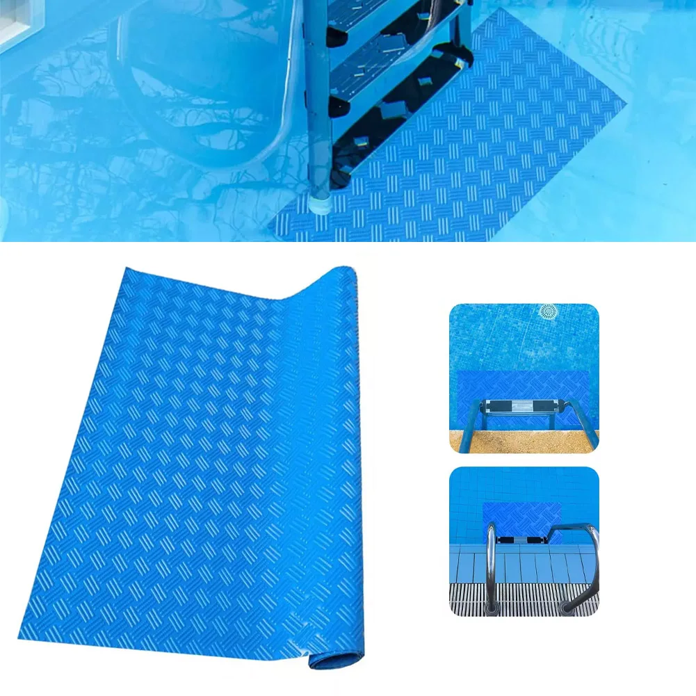 

Swimming Pool Ladder Mat Foldable Non-slip Protective Pool Step Mat For Inground & Above Ground Pools Steps Stairs Ladders