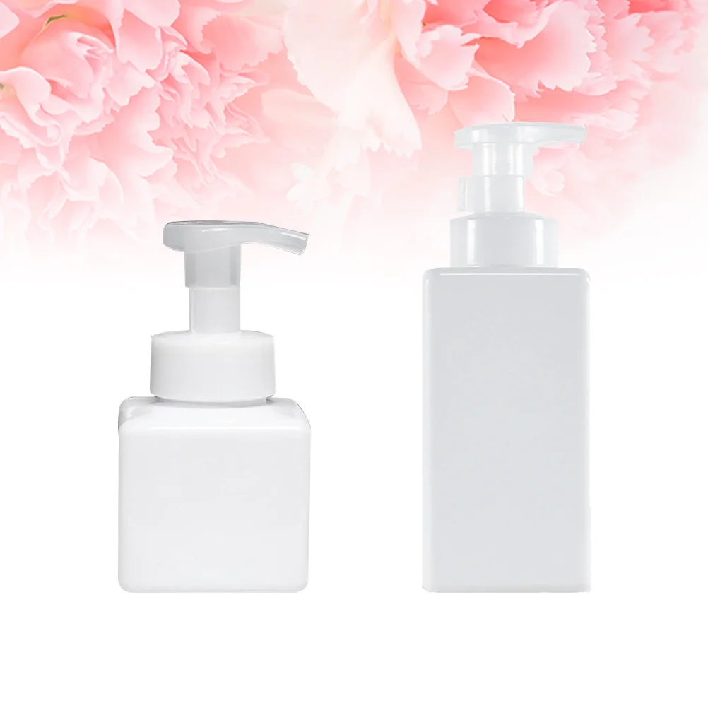 

2pcs Foaming Soap Dispenser Bottle 250Ml 450Ml Refillable Reusable Pump Container For Bathroom Kitchen Shampoo Body Wash Empty