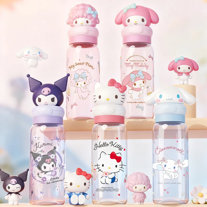 

Sanrio Hello Kitty 550ml cartoon pocket water cup cute cup for girls boys Portable and convenient space cup