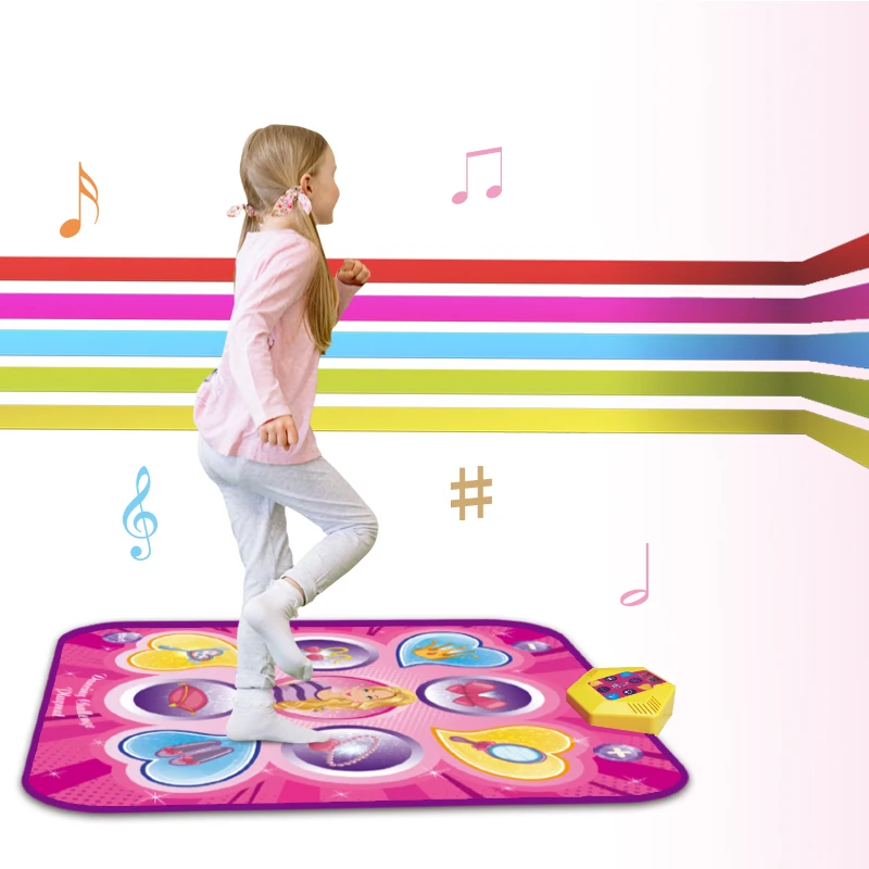 Girl Dancing Blanket Mat Electronic Music Mat Body Pad Dinosaur Boy Sports Game Toys Birthday Festival Gifts For Girl