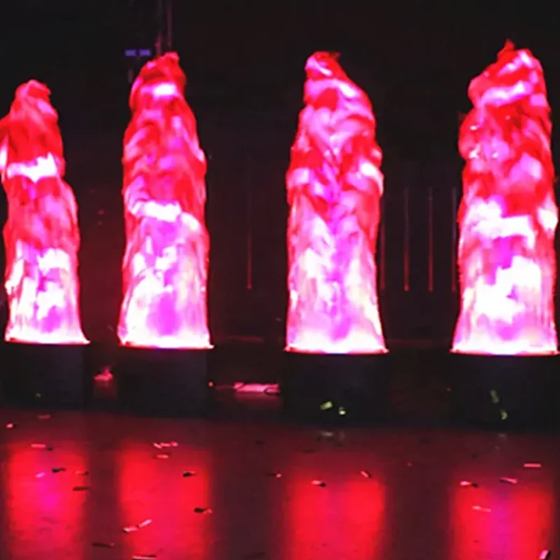 Artificial Flame Effect Machine Disco Party Bar Wedding Show Realistic Flame Effect Machine & LED Lights Simulated Flame Effect