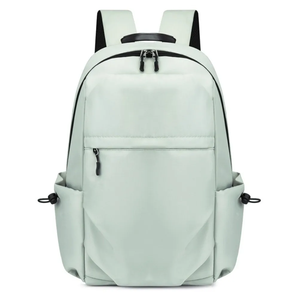 

Solid Color Men Backpack Large Capacity Laptop Bag Student School Bag Multifunctional Lightweight Oxford Cloth Backpack Unisex