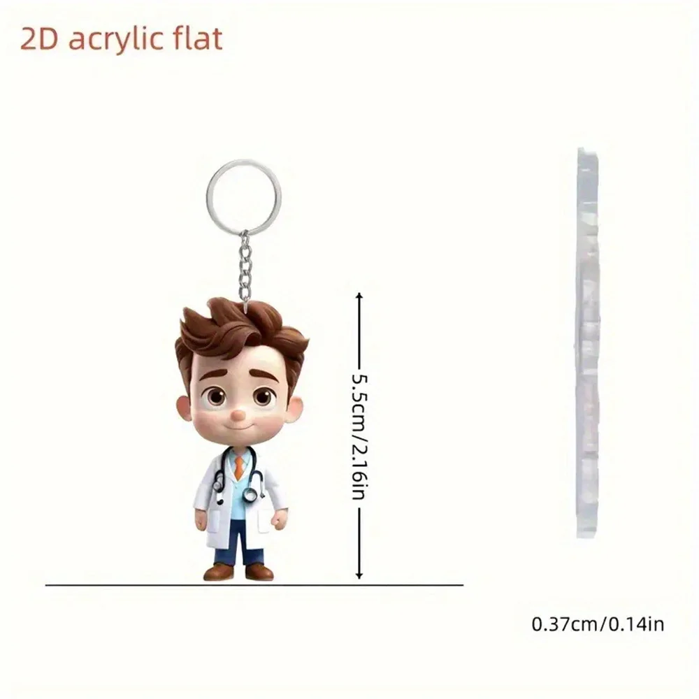 Arzt Krankenschwester Puppe Anhänger Detaillierte Arzt Krankenschwester Puppe Arzt Krankenschwester Puppe Behänge Cartoon Für Geschenk-Geben Fenster Rucksack