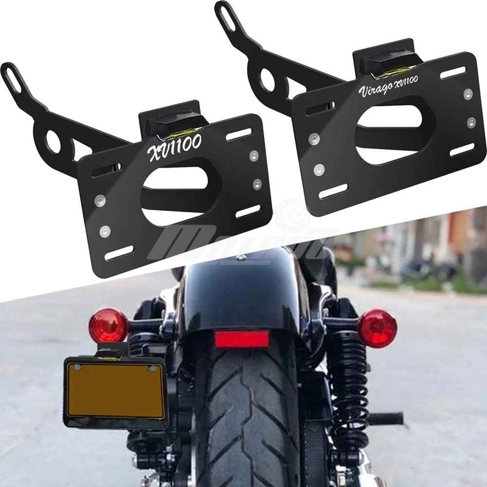 

Motorcycle Side Fender Eliminator For Yamaha XV1100 Virago XV 1100 VIRAGO 1100 1986-1996 Side Mount License Plate Holder Bracket