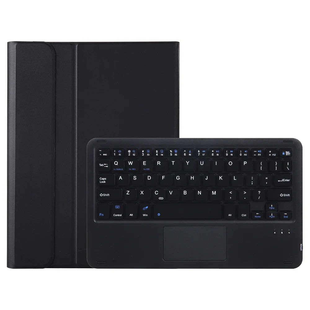 

A0N13-A For Xiaomi Pad 7 Pro / Pad 7 Leather+TPU Tablet Cover with Touchpad Bluetooth-compatible Keyboard - Black