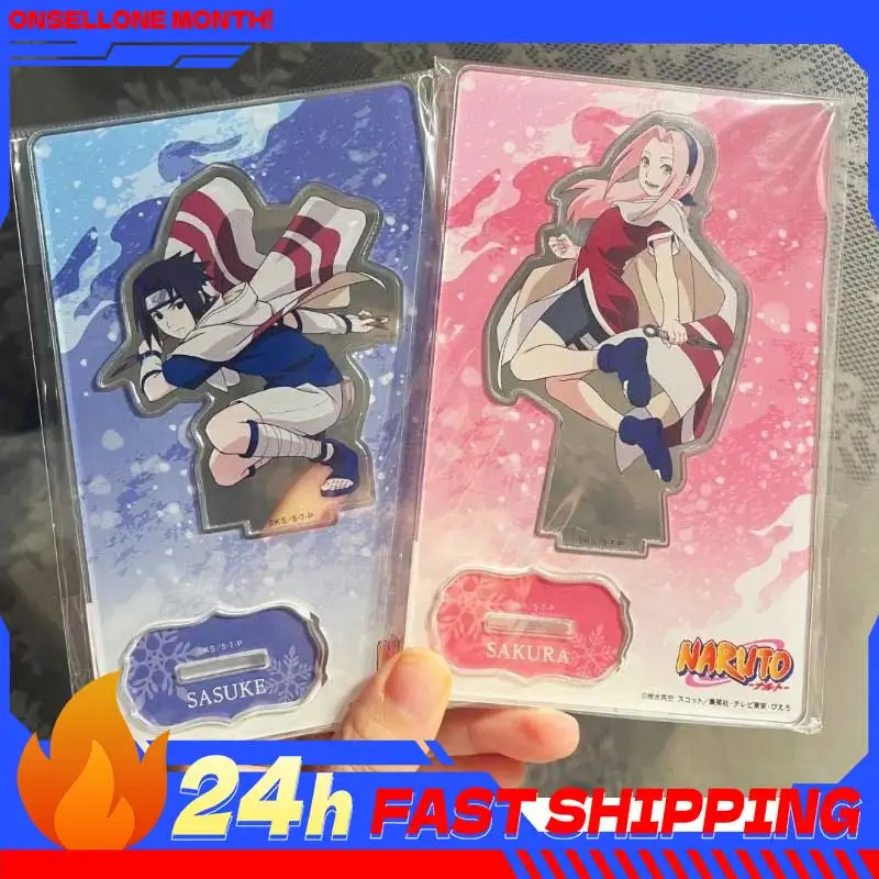 Figura de Acrílico de Sakura Haruno, Accesorios de Anime, Figura de Sasuke Uchiha, Base Decorativa, Colección de Juguetes y Regalos