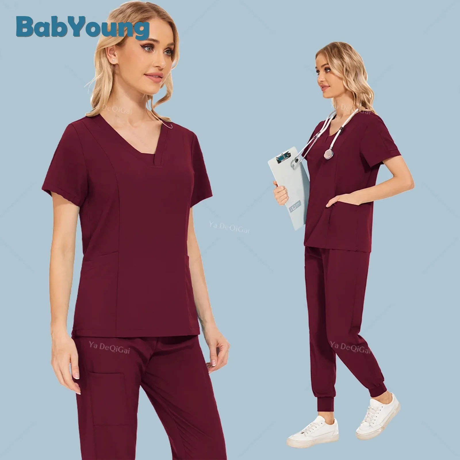 

Phary Workwear Doctor Nurse Uniform Hospital Clinical Work Clothes Nursing Scrubs Set Dental Surgery Uniforms Multicolor Suit