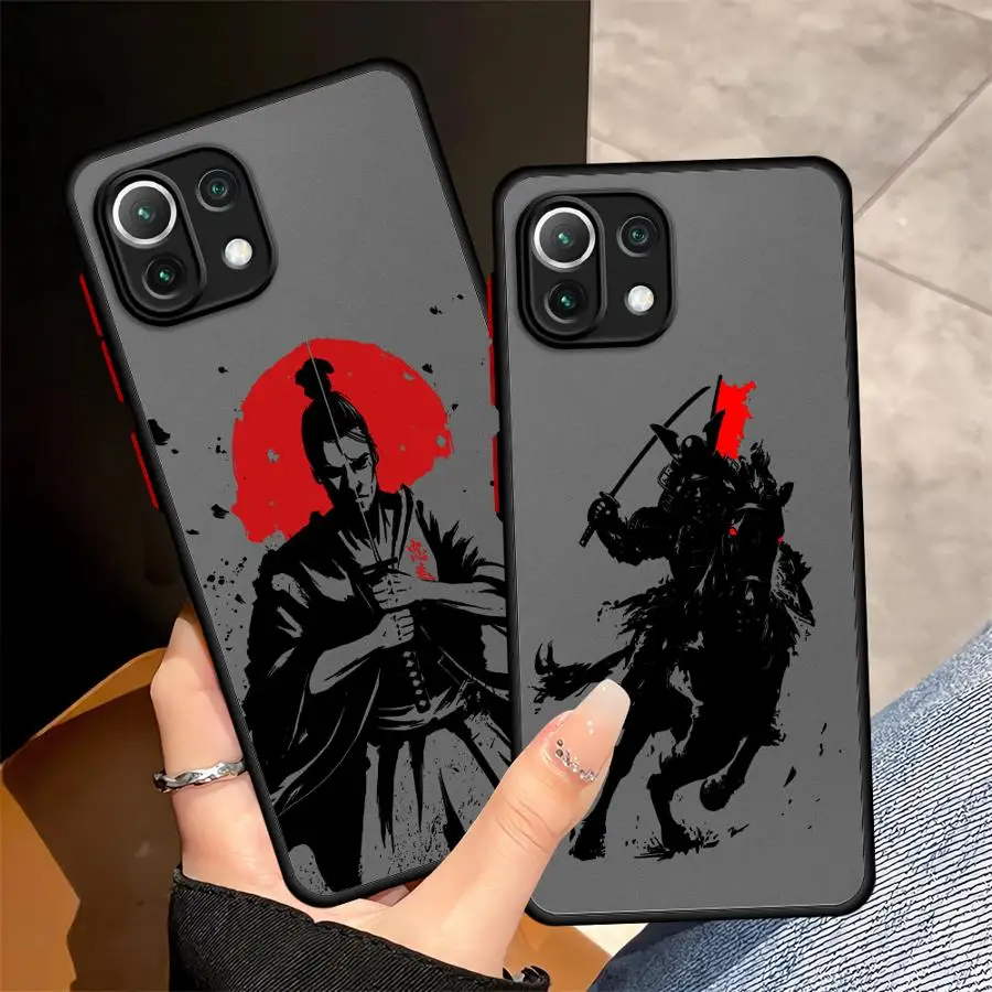 غطاء خلفي للهاتف لهاتف Xiaomi Mi 11T Pro 11 Lite فنون الساموراي القتالية اليابانية