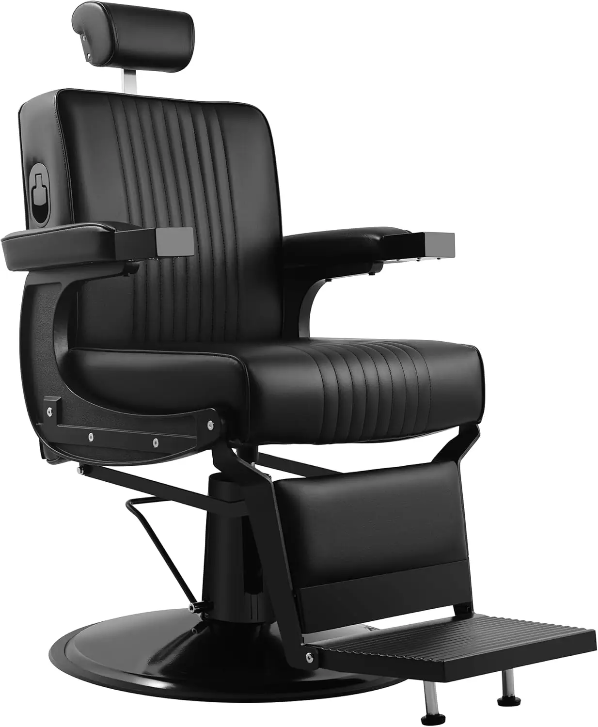 

Barber Chairs for Barbershop Reclining Salon Chairs for Hair Stylist Hair Chair Professional Hydraulic for Home, Black