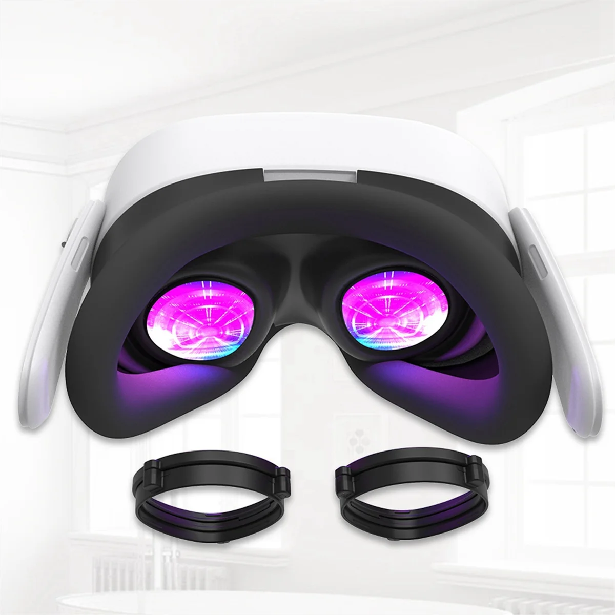 

NEW!! For Meta Quest 3S VR Magnetic Eyeglass Lens Frame Quick Disassemble Clip Lens Protection for VR Glasses(Without Lens)