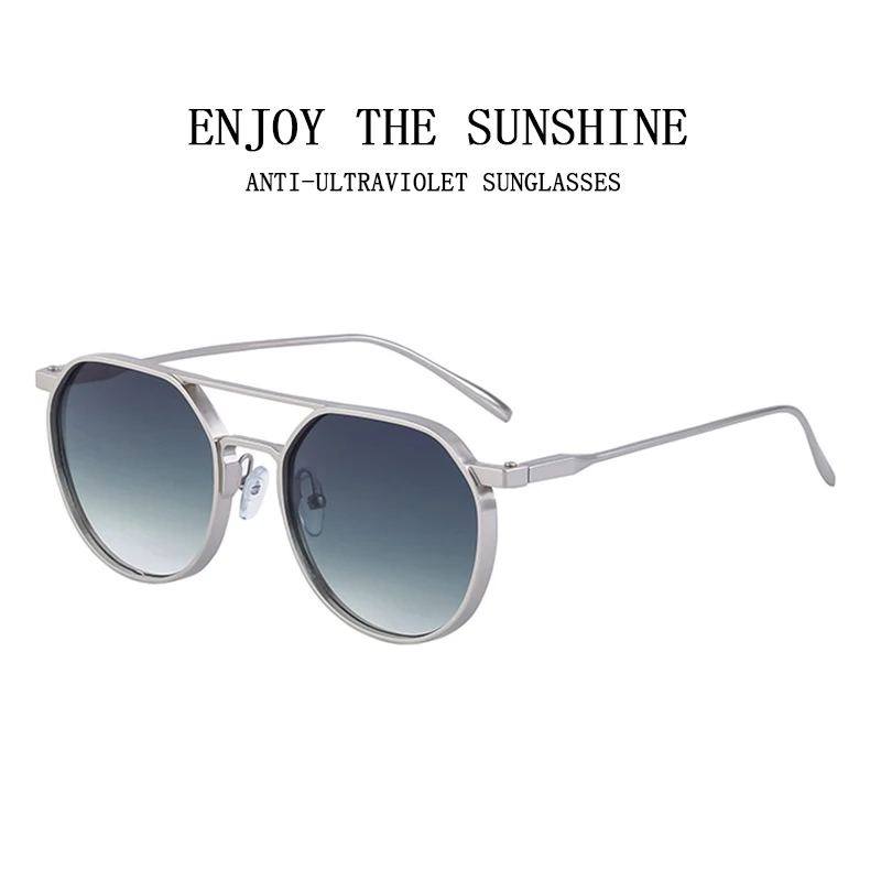 Gafas De Sol Punk Vintage para Hombre 2023 Retro ovaladas Steampunk tonos redondos De lujo Lunette De Soleil Homme Gafas De Sol Hombre Lentes