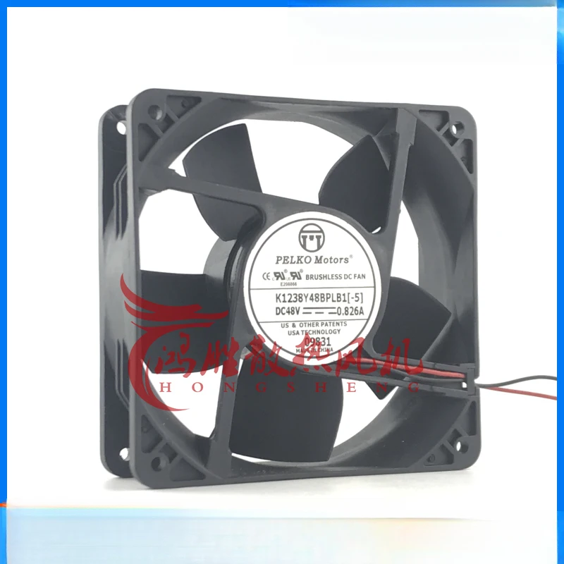 1 шт. 2-проводной вентилятор охлаждения K1238Y48BPLB1-5 48V 0.826A 12038 12CM
