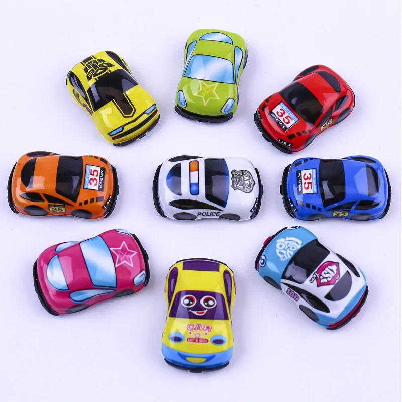 20pcs/lot Cartoon Toys Cute Plastic Pull Back Cars Plane Toy Cars for Child Mini Car Model Funny Kids Toys Kindergarten Toys