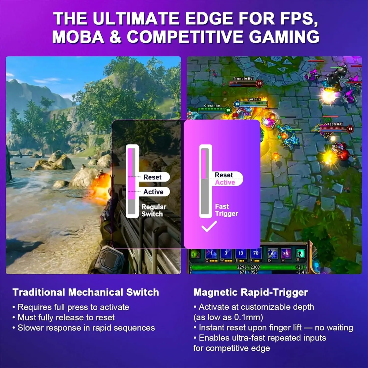 Magnetic Rapid Trigger Gaming Keyboard 6