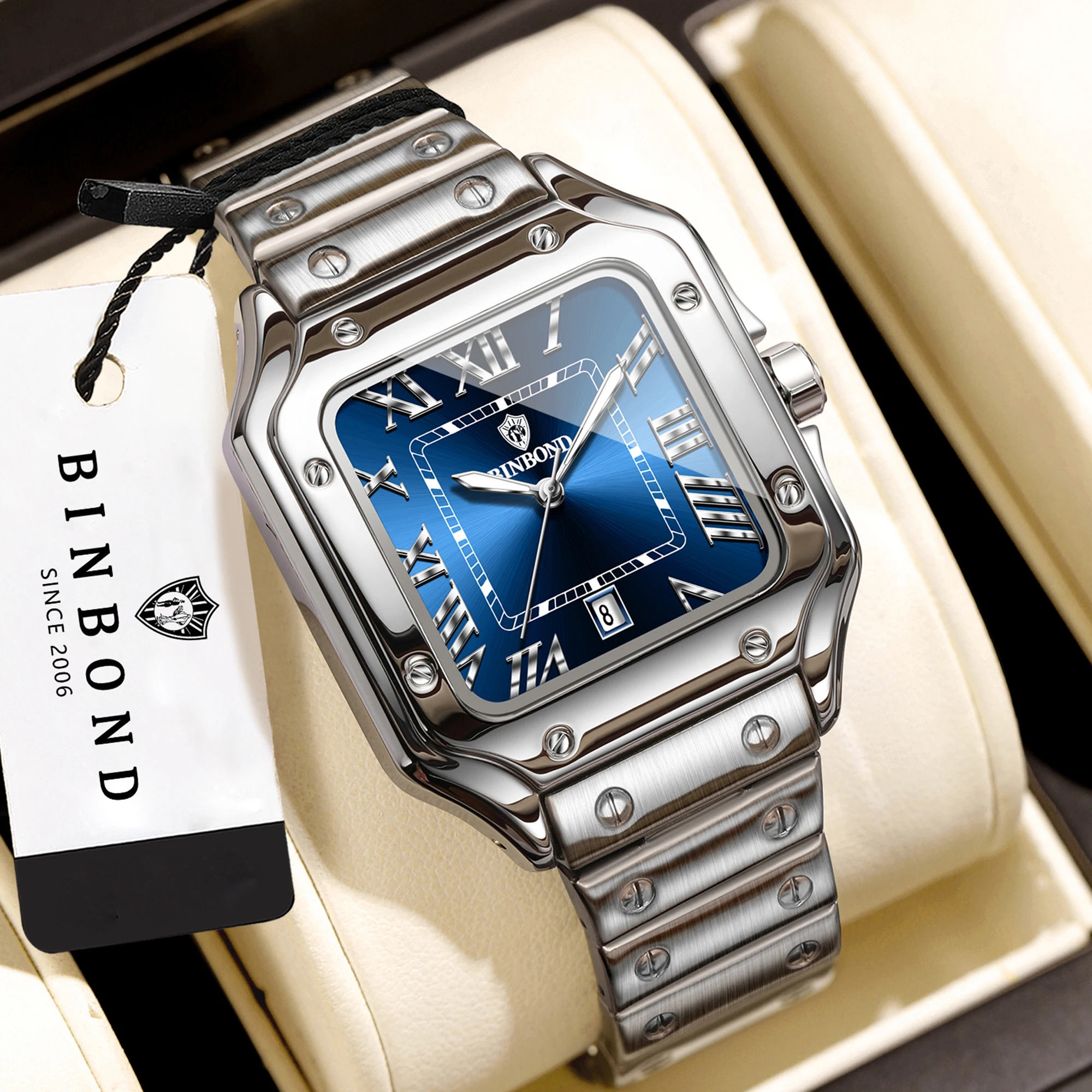 BINBOND New Arrival Original M - Cartier Watch Tank ulasan dan harga