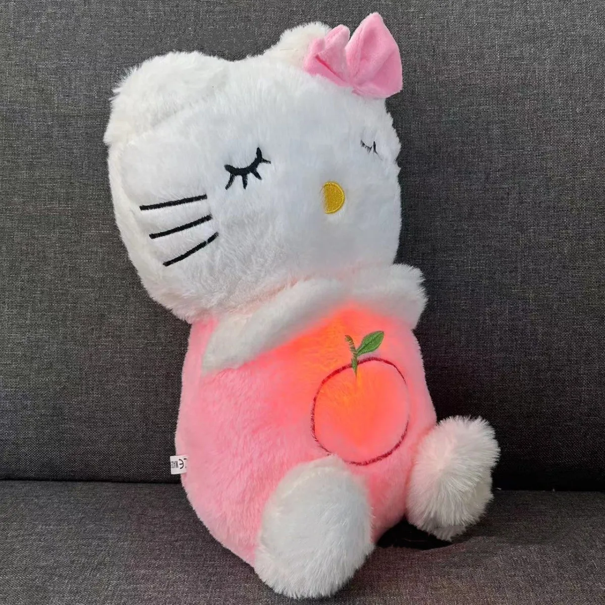 Baby Toy Soothen Snuggle Kitty Portable Plush Sound Machine with Music Lights & Breathing Motion for Newborns 0+ Months