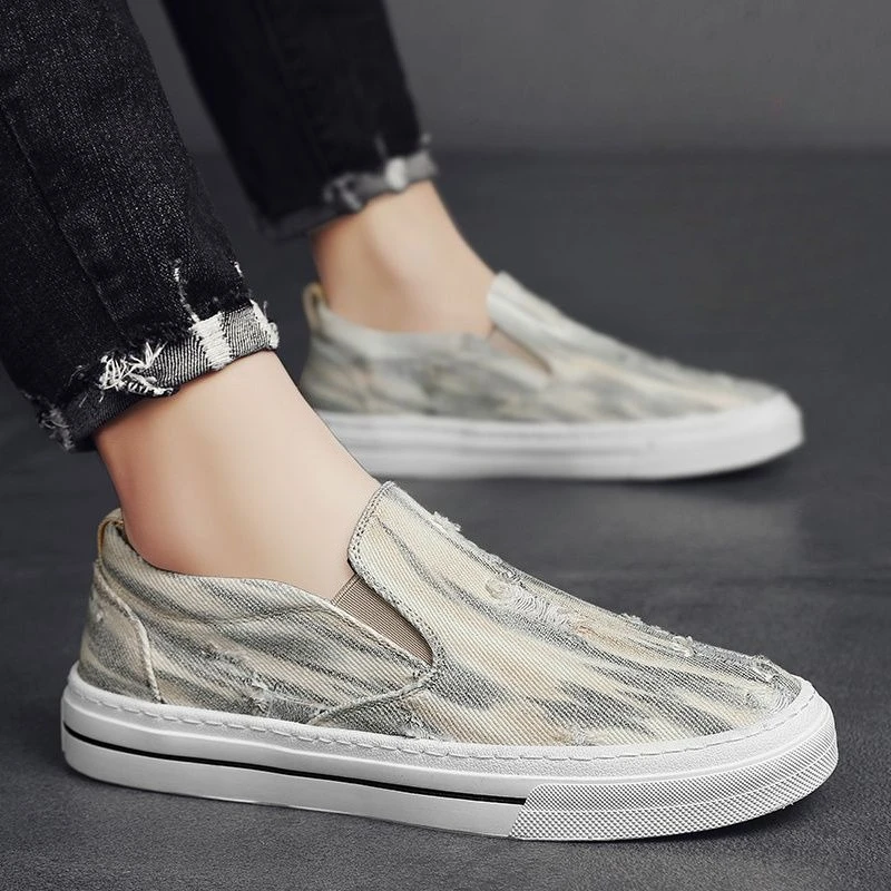 

Breathable Slip-on Men's Casual Canvas Shoes Summer Luxury Sale Adults Sneakers Common Cheap Liquidation High Quality Male Shoe