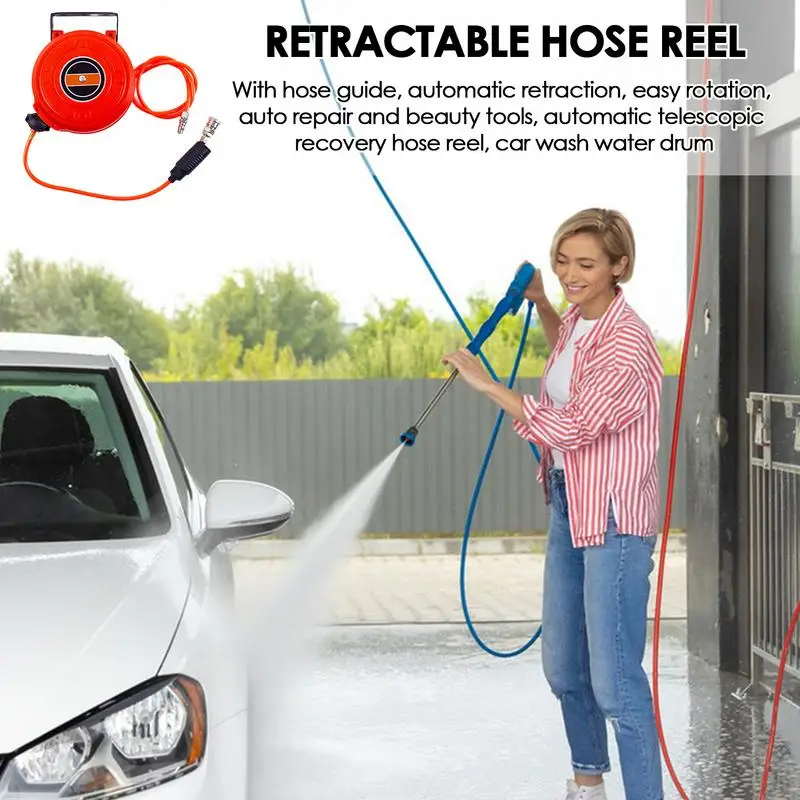 Retractable Air Hose Reel Air Hose Tool With Swivel Bracket Air Compressor Swivel Bracket Quick Coupler Air Compressor car tools