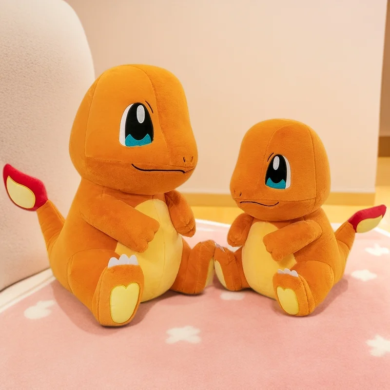 20-60cm Kawaii Orange Charmander Pokémon Plush Toys Soft Dolls Cartoon Stuffed Anime Pillow Girls Boys Room Decor Birthday Gifts