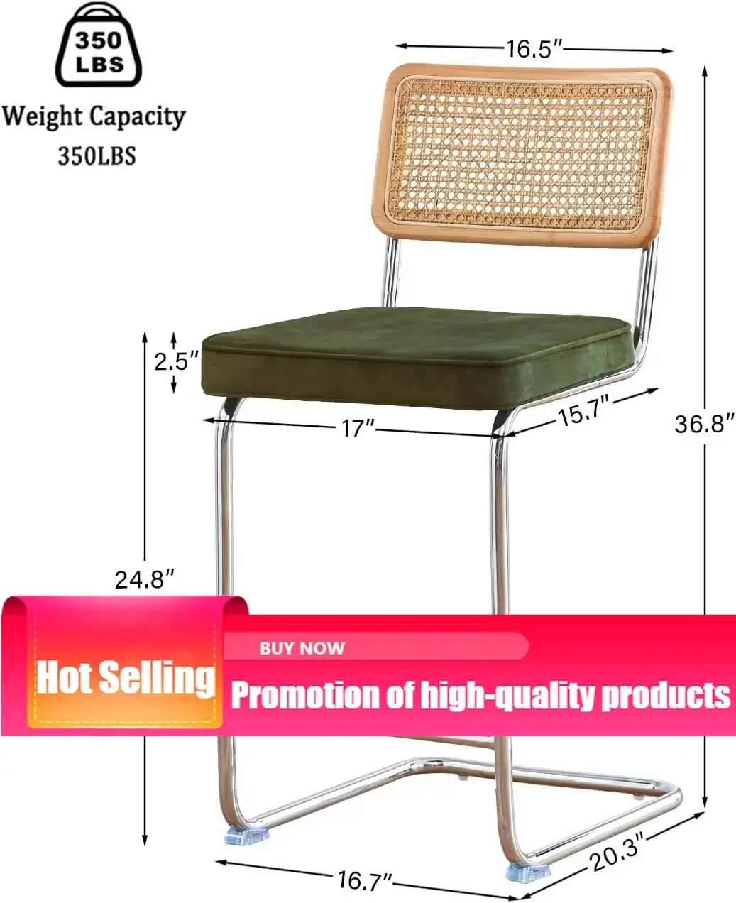 

Бестселлер: Набор из 2 барных стульев Curated Living из натурального ротанга с спинкой из массива дерева, 24 дюйма, в стиле середины века