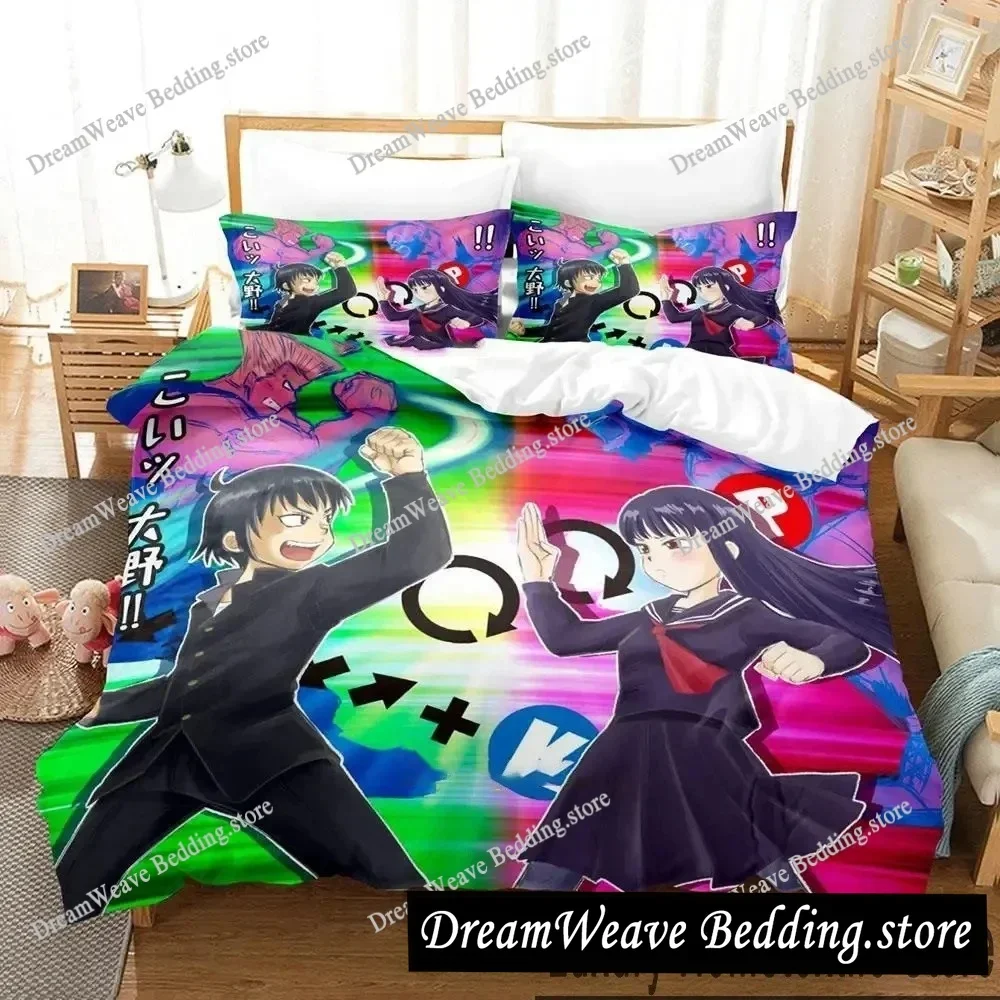 

3D Printed Anime Hi Score Girl Bedding Set Boys Girls Twin Queen Size Duvet Cover Pillowcase Bed Kids Adult Home Textileextile96