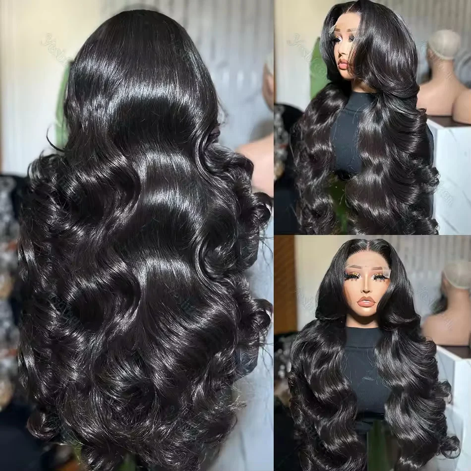 13x4 Body Wave Transparent Lace Front 100% Human Hair Wig 30 Inch Glueless 13x6 4×4 Wig brazilian wigs on sale