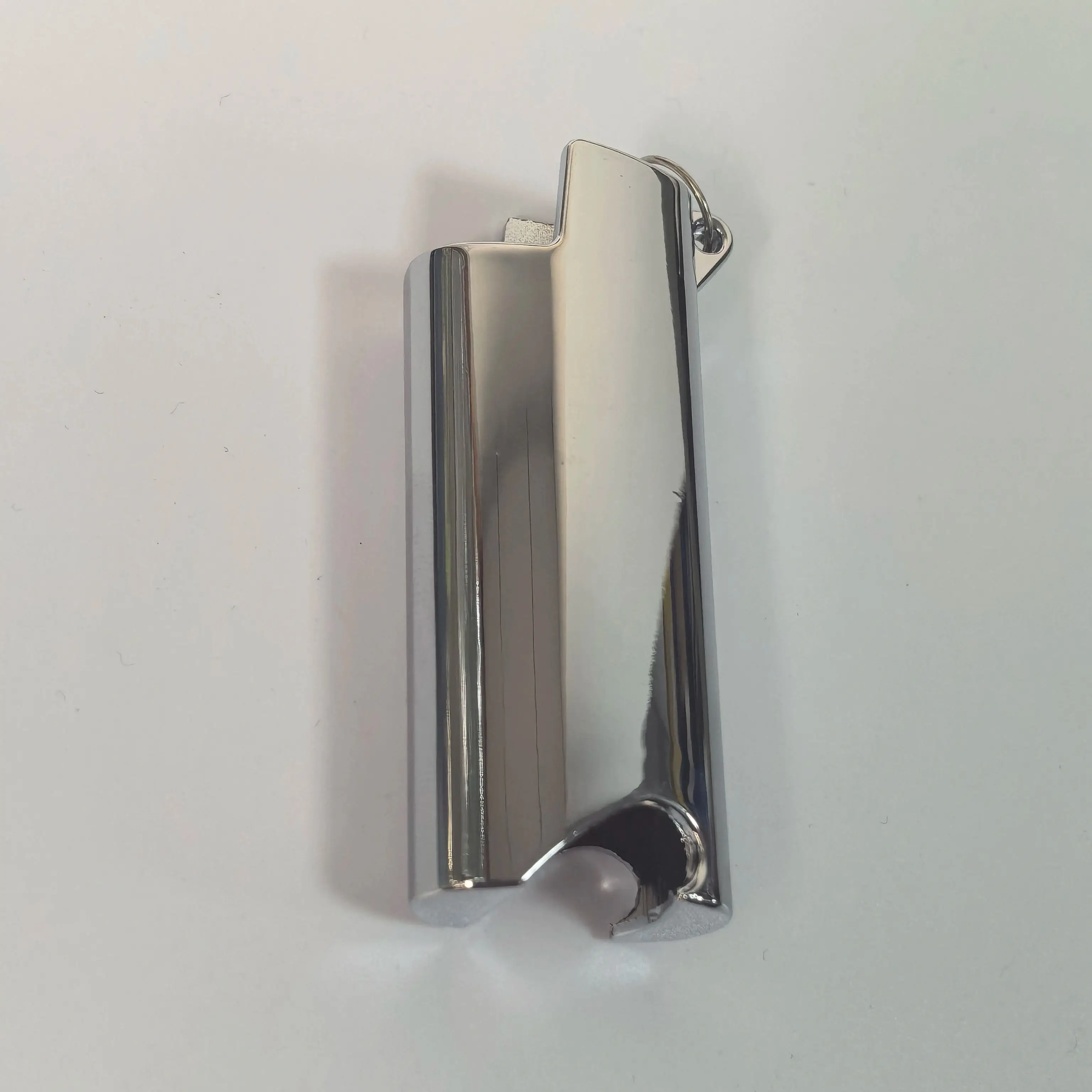 Mirror Metal Case For Bic Lighter Mini Small J5 J25 Sleeve Holder Keychain Bottle Opener Telescopic Buckle Anti-Lost With Clip