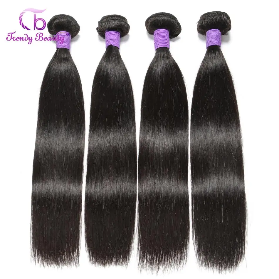 Indian Straight Hair Human Hair Bundles 1/3/4 Pcs Straight Bundles Human Hair Free Shipping Hair Extensions Trendy Beauty Hair