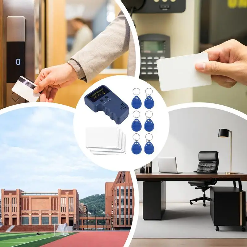 RFID 리더 라이터 ID 휴대용 카드 복사기, 카드 복사기, 125KHz 휴대용 ID 스캐너, 6 개의 쓰기 가능한 태그, 가전 제품