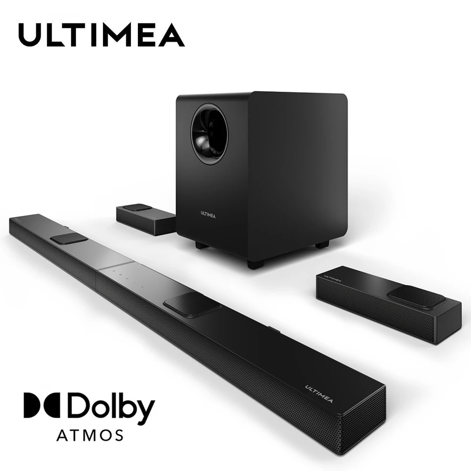 ULTIMEA 7.1.4 Sound Bar for TV with Dolby Atmos, 740W Surround Sound System with 8