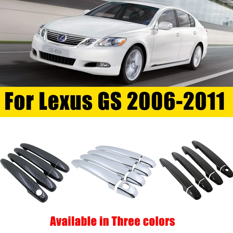 

Door Handle Cover Carbon Fiber Chrome For Lexus GS S190 GS350 GS430 GS450h GS460 2006-2011 Anti-scratch Trim Set Car Accessories