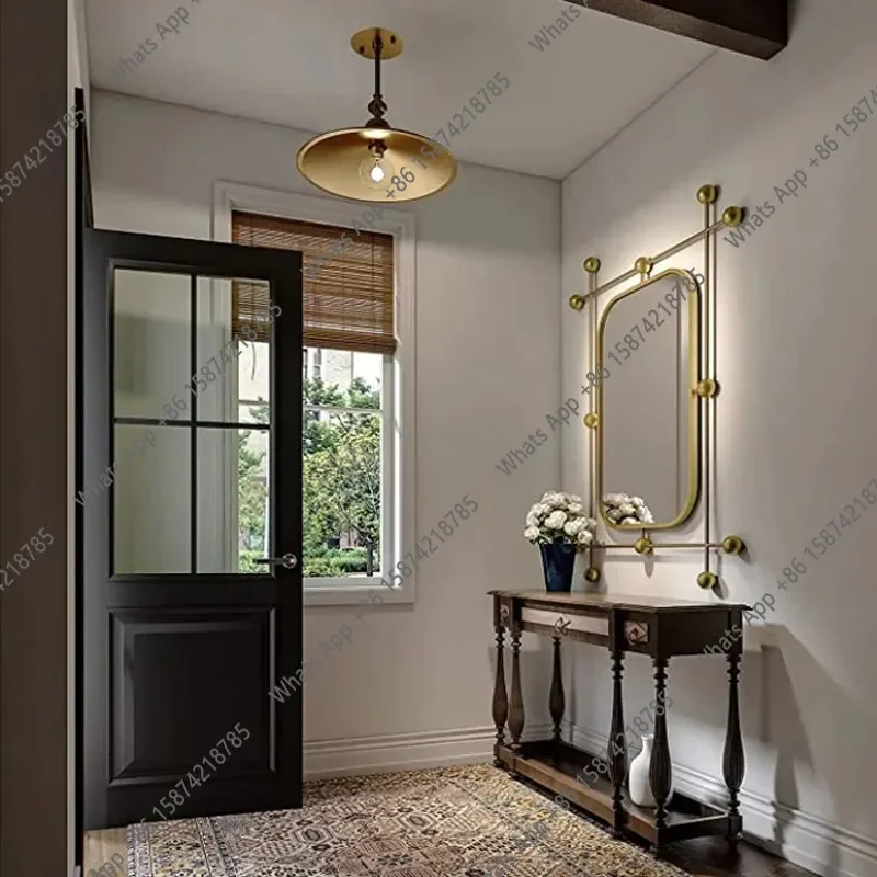 Uo Comb Table Soft Mirror Self-adhesive Hanging Cutting Bathroom Makeup Mirror High-end Wall Square Aluminum Frame