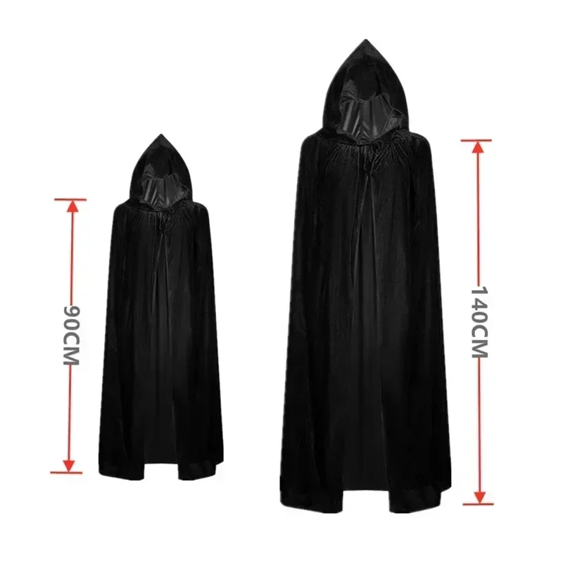 Glowing Red Eyes Grim Reaper Costume Boys Kids Halloween Scary Outfit with Gloves Mask Cosplay Robe Set Children Fancy Dress Pro