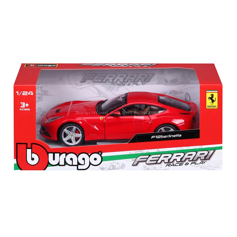 Bburago 1:24 Ferrari F12 Berlinetta Car Model Die Casting Metal Children\'s Toy Boyfriend Gift Simulation Alloy Collection