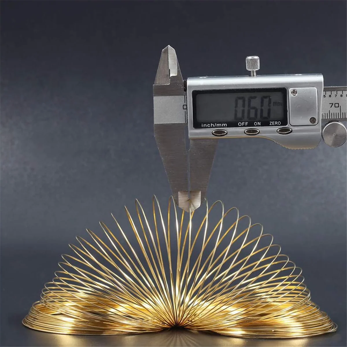 ABQR 200-Loops Memory Wire for Bracelet Making Gold Silver Tone Jewelry Wire Memory Beading Wire for Jewelry Making