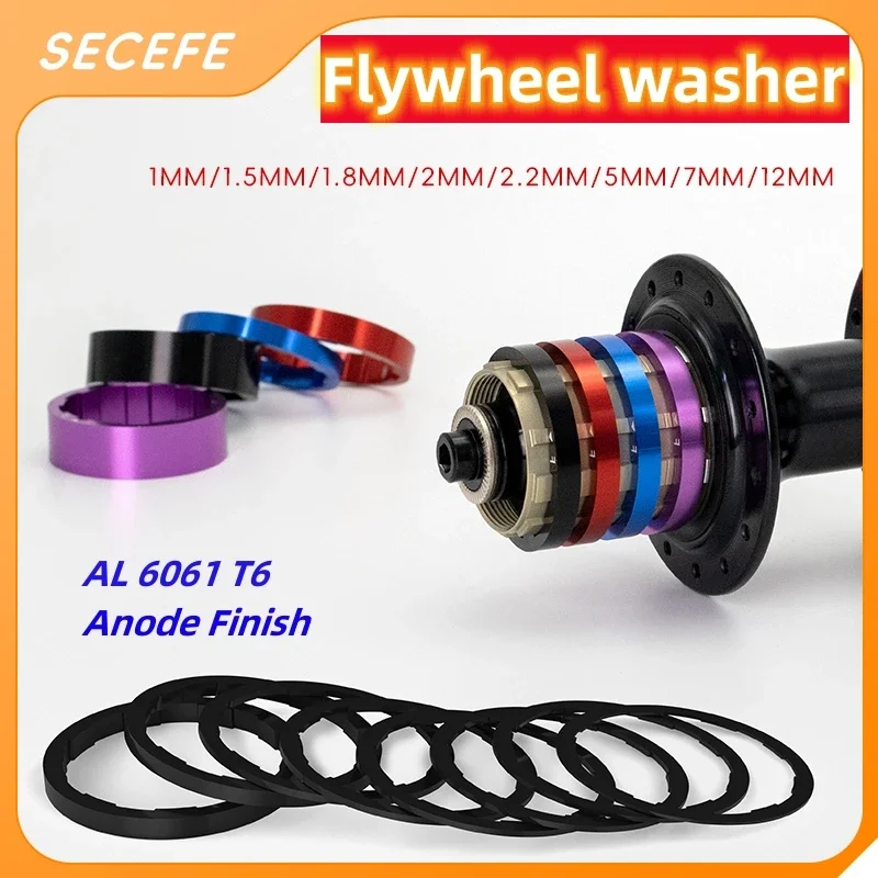 Bike Cassette Gasket Freehub Body freewheel Washer Freewheel Spacers Bicycle Hub Washer For Adjusting Bike Flywheel washer