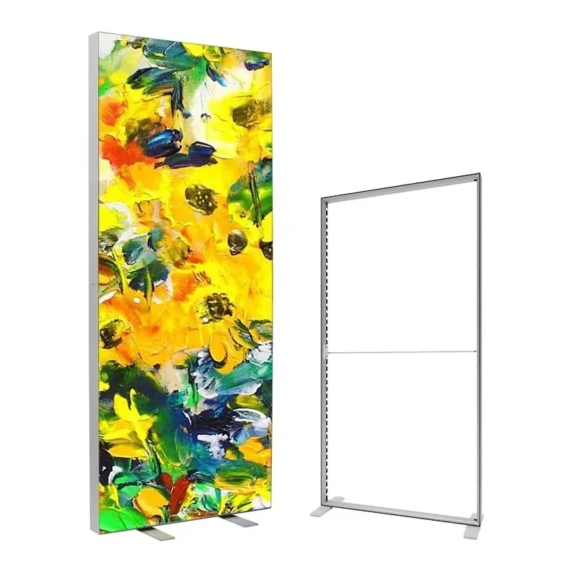 Custom Double-Sided Back Wall Independent Seg Portable Light Emitting Diode Fabric Frameless Ultra-thin Fabric Advertising Light
