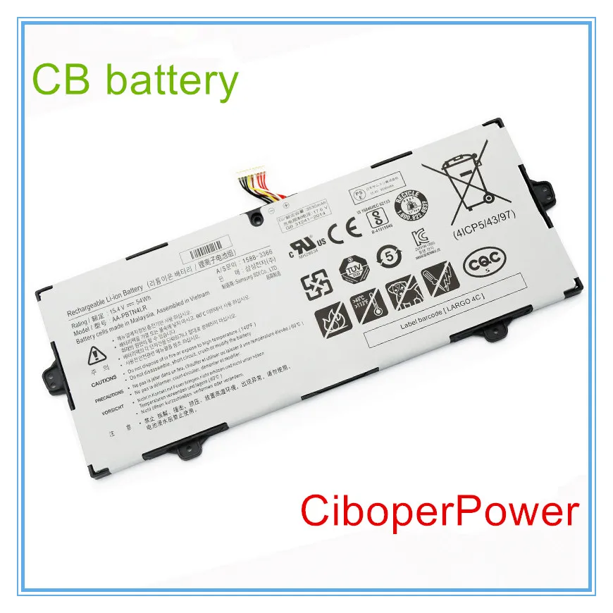 

AA-PBTN4LR BA43-00 Laptop Battery ForNP940X5M-X02US NP940X3M-K01US NOTEBook 9 PRO 15 NP940X5N NT950QAA 54WH