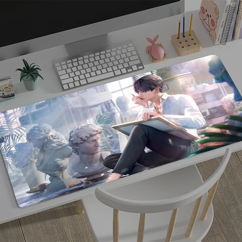 Mouse pad big size Love and Deepspace Rafayel desk mat Desktop keyboard desk mat gaming mouse pad Computer accessories Mousepad