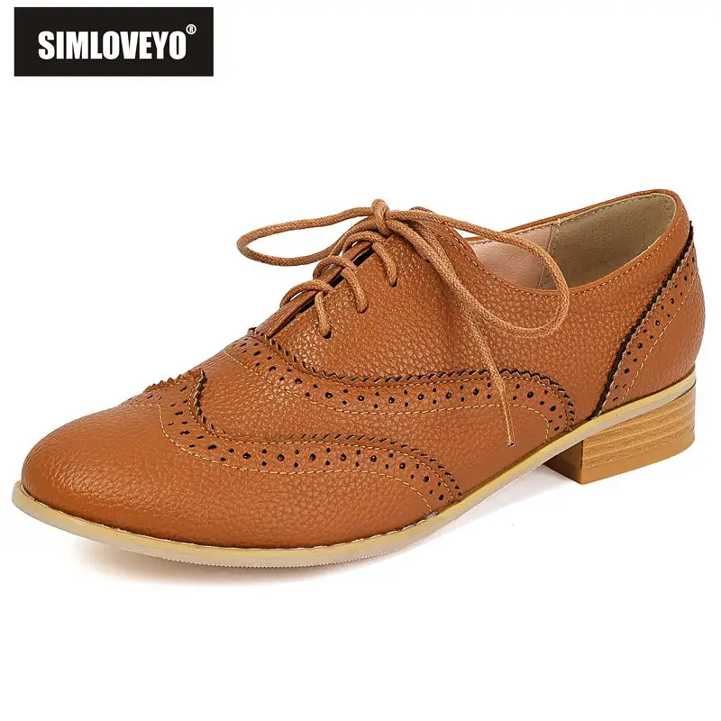 

Брендовые женские туфли SIMLVOEYO на плоской подошве с круглым носком, на шнуровке, дышащие, мягкие, повседневные, женская обувь на каждый день, увеличенные размеры 41, 42, 43, мягкие, ручной работы