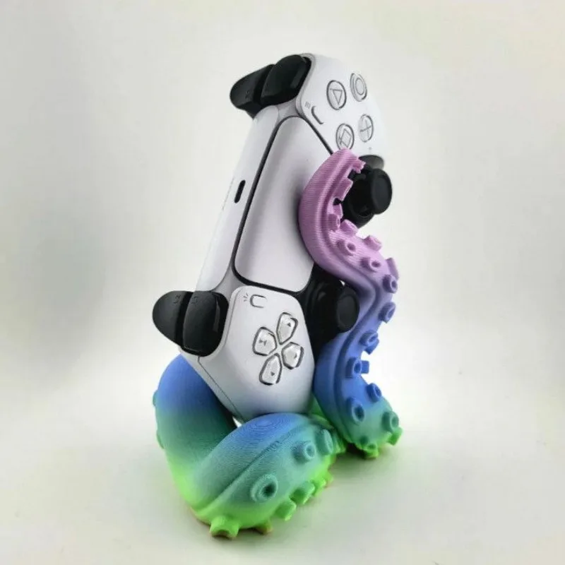 Creative Octopus Tentacle Shape Rack Gamepad Holder 3D Printing Material Desktop Organizer Display Stands Halloween Decor
