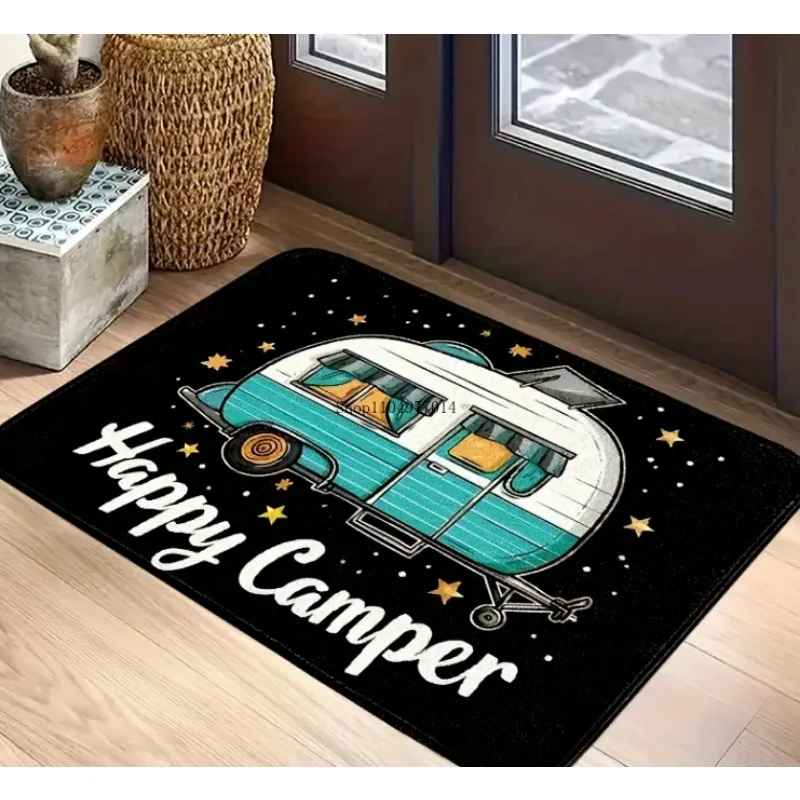 سجادة ترحيب لباب التخييم في الهواء الطلق، مناسبة لغرفة النوم وغرفة المعيشة وغرفة الطعام والمطبخ وحصيرة أرضية مدخل الحمام