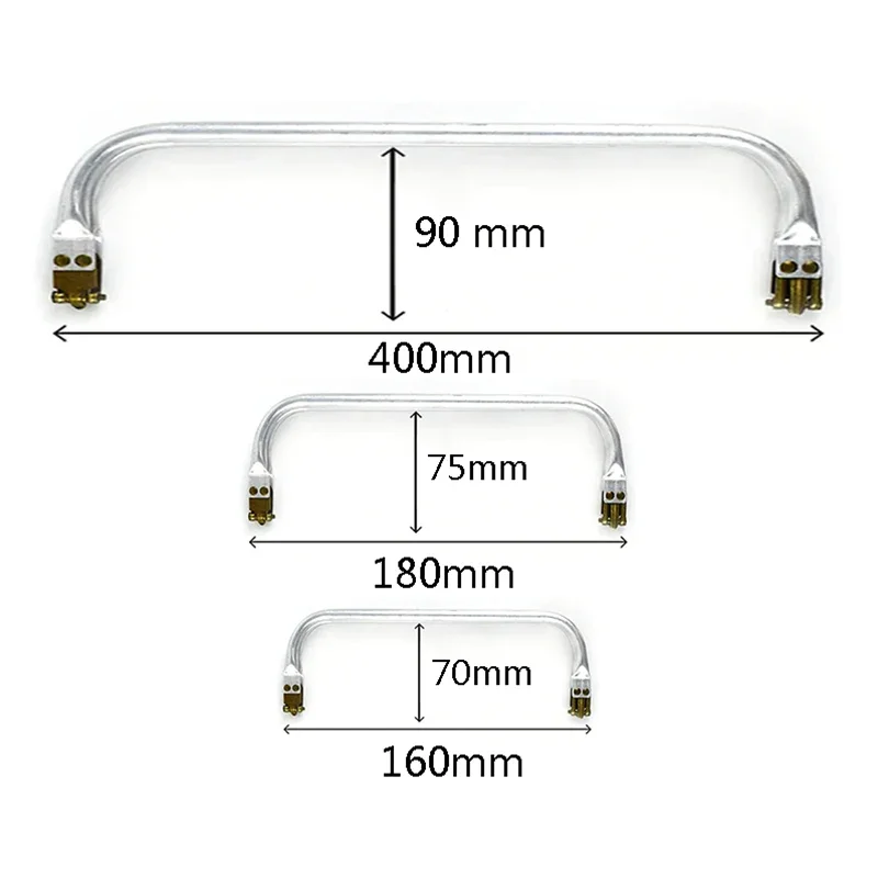 Bronze Bag Frame for Purse Doctor Metal Aluminium Tube Handle Clutch Parts 16cm 18cm 20cm 25cm 30cm 40cm Bag Frame Accessories