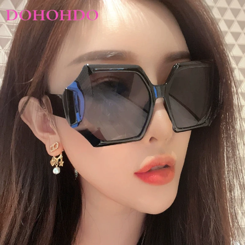 

Fashion Luxury Brand Polygonal Sunglasses Designer Street Photography Sunglasses For Woman Shades Lady UV400 Oculos De Sol Gafas