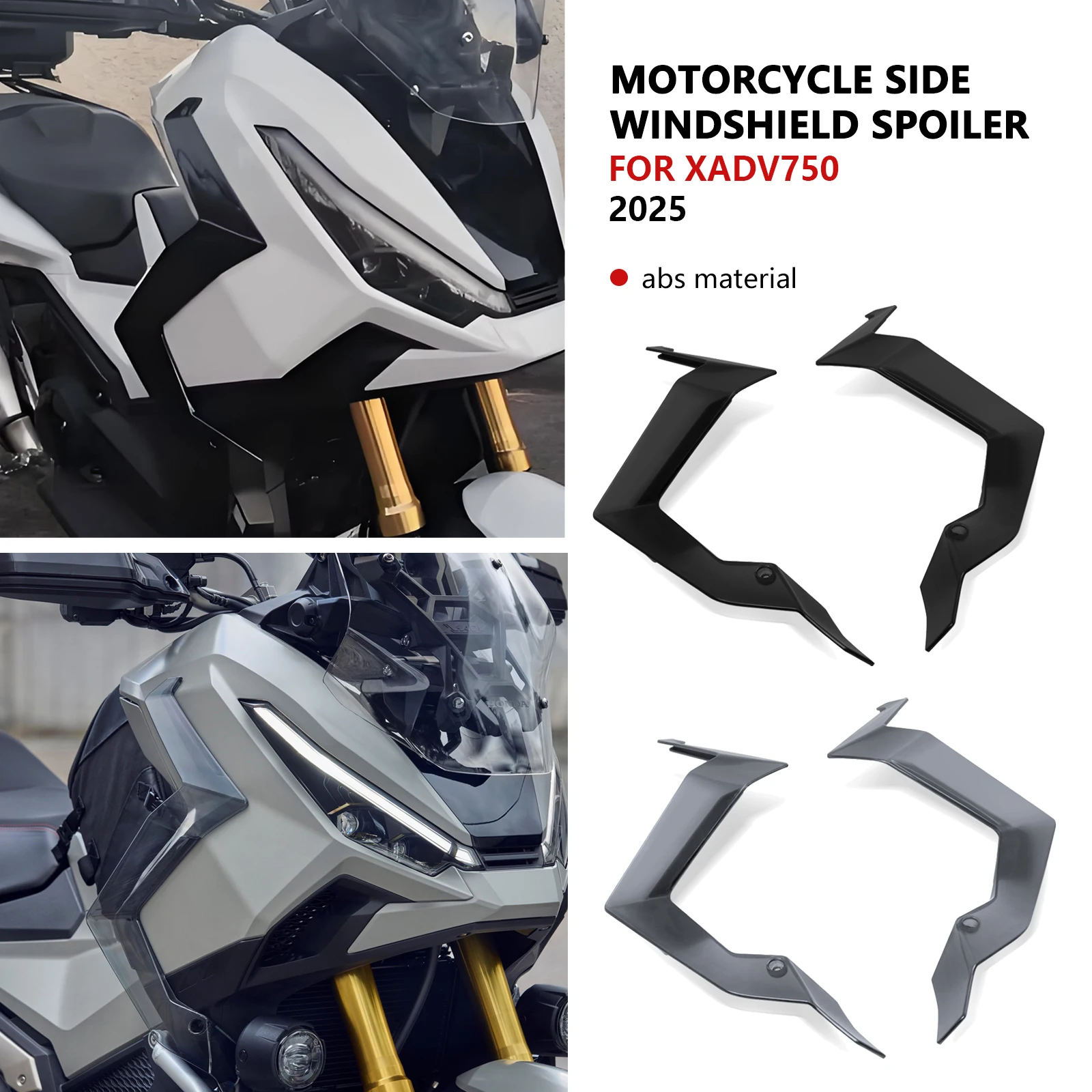 

For X ADV750 X-ADV 750 XADV 750 2025 Motorcycle Accessories Side Air Deflectors Side Leg Fairing Decorate Wind Deflector