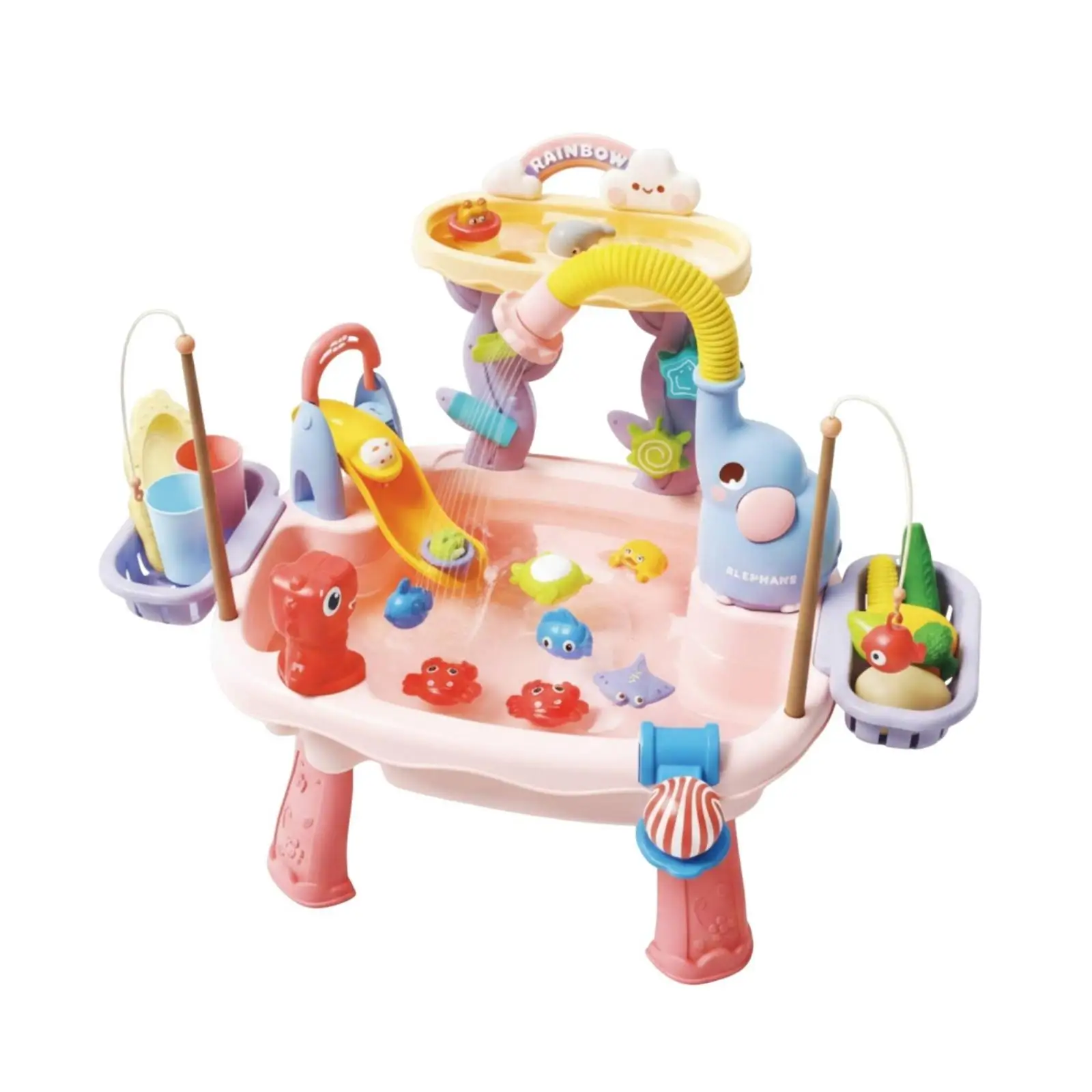 Interactive Water Table for Children with Animal Park Layout and 39 Accessories for Fun Learning Play
