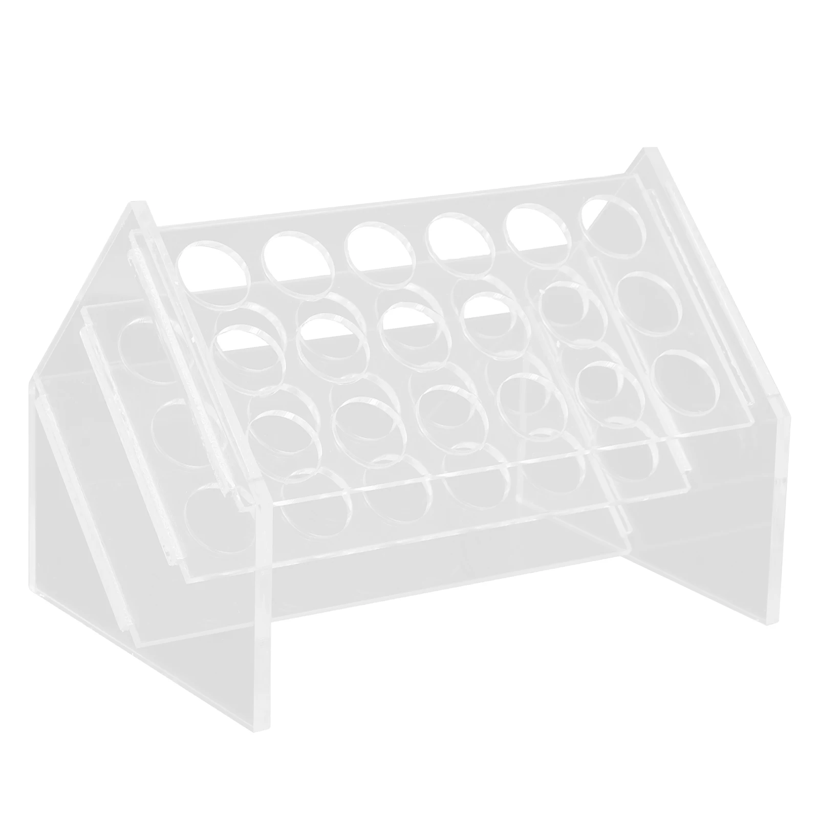 

Clear 18 Well Tube Rack Laboratory Test Tube Stand Holder Organizer Tubes Stands