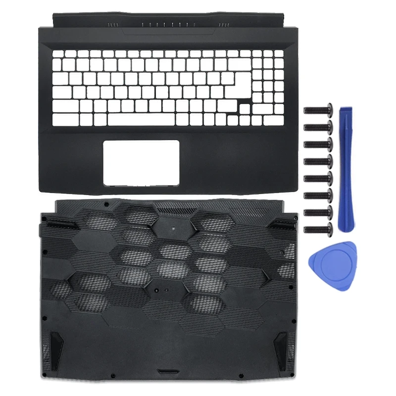 NEW Laptops Case For MSI Bravo 15 MS-158K Notebook Screen LCD Back Cover Front Frame Hinges Palmrest Bottom Laptop Accessories