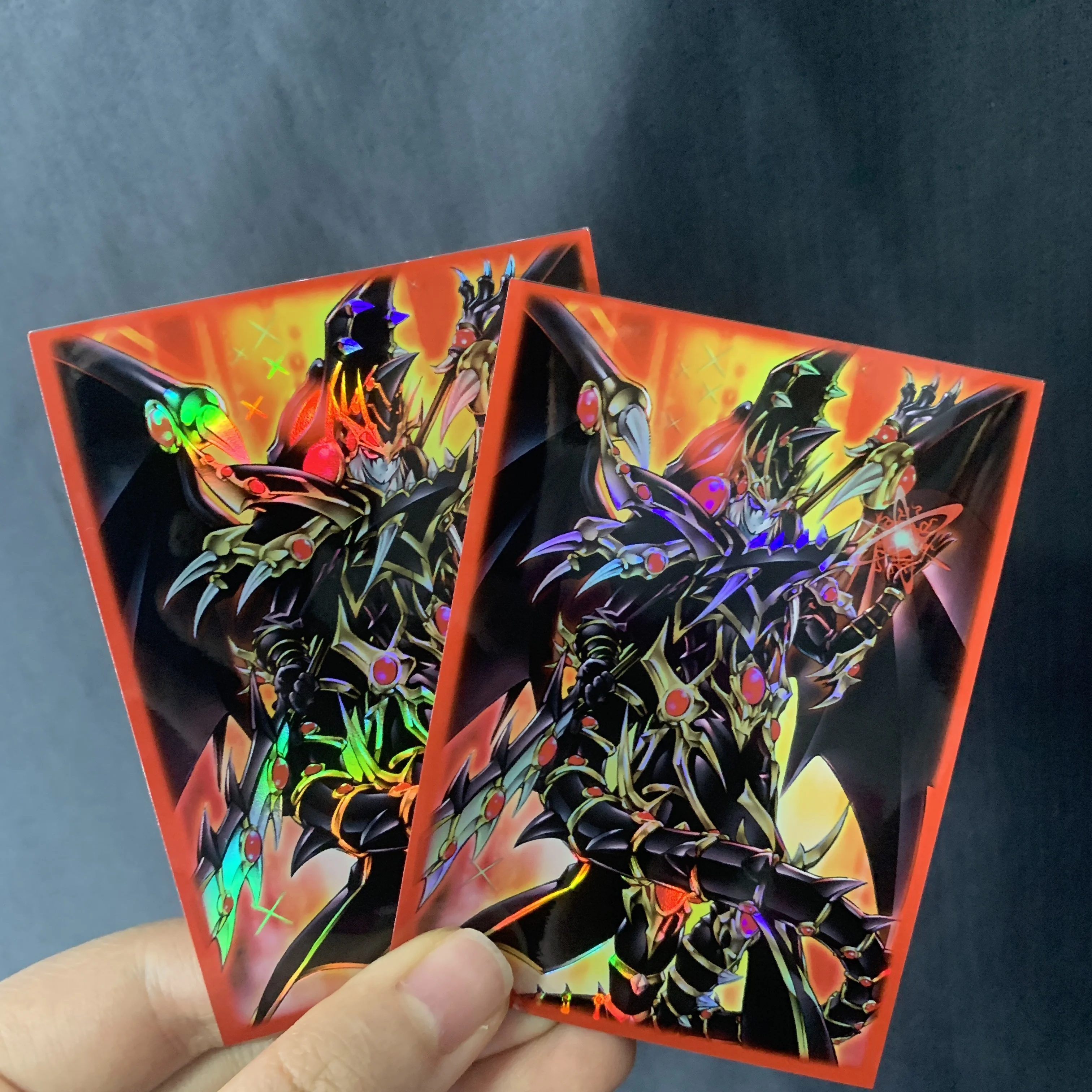 

50 PCS per pack Yugioh Red-Eyes Dark Dragoon Card Sleeves Yu-Gi-Oh! OCG Trading Cards Shine Protector Cover 63×90MM